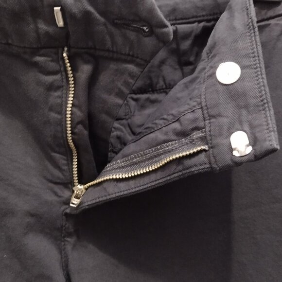 Frank & Eileen Women’s Cropped Pants – Size 10 – Dark Gray/Black Raw Hem Modern - Picture 5 of 8